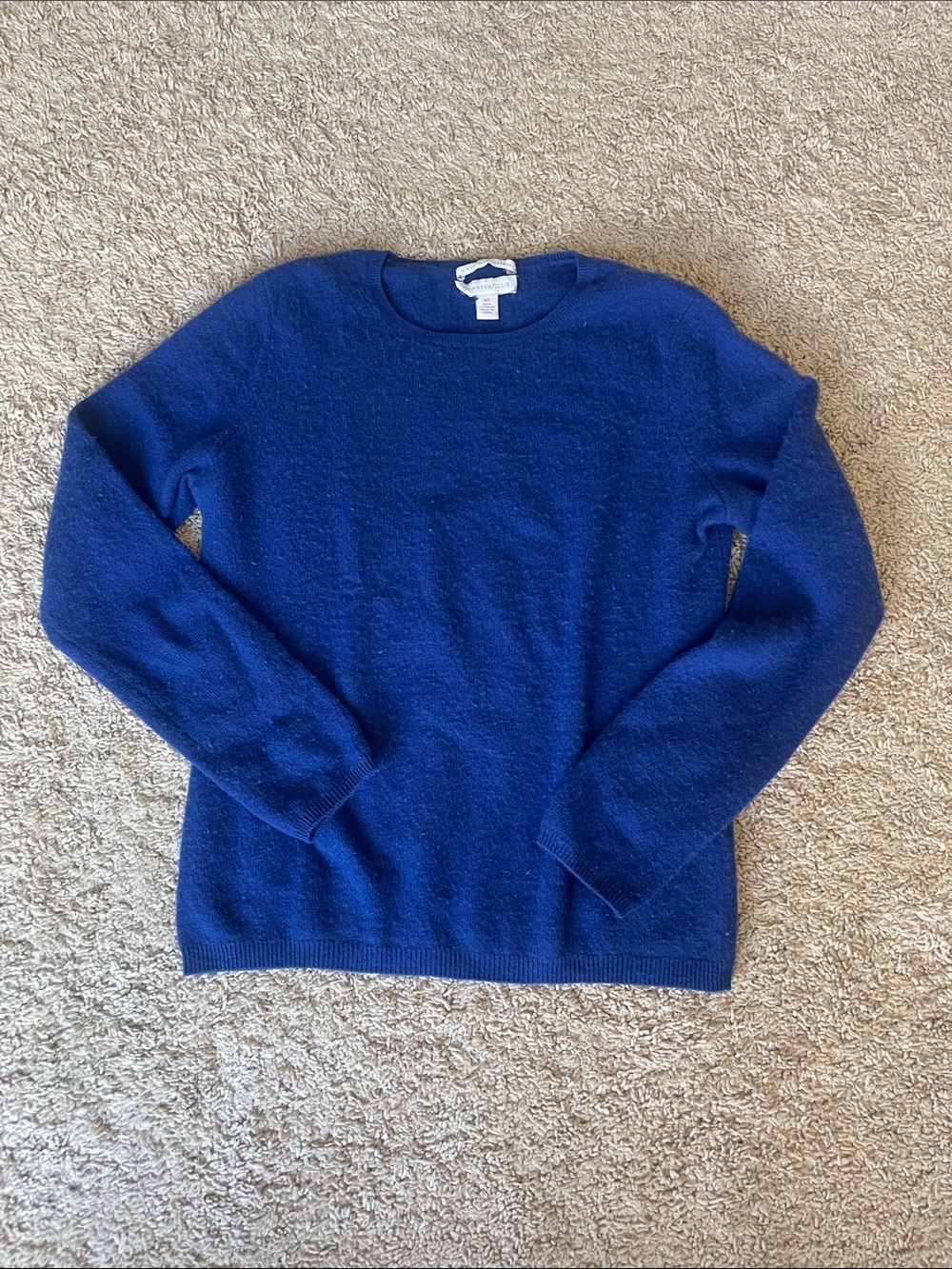 Cashmere Charter Club Women's Royal Blue Crewneck Sweater